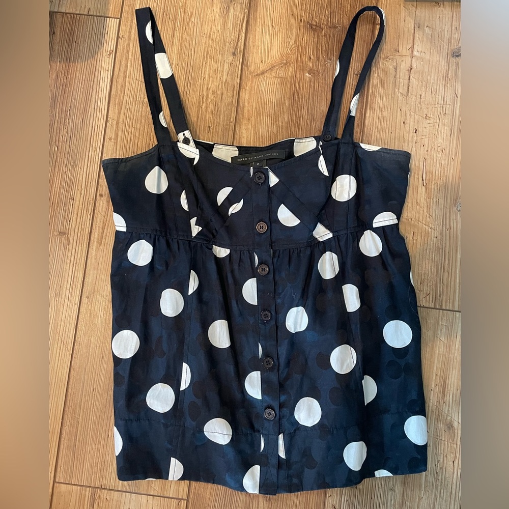 Marc by Marc Jacobs polka dot cami top size 8